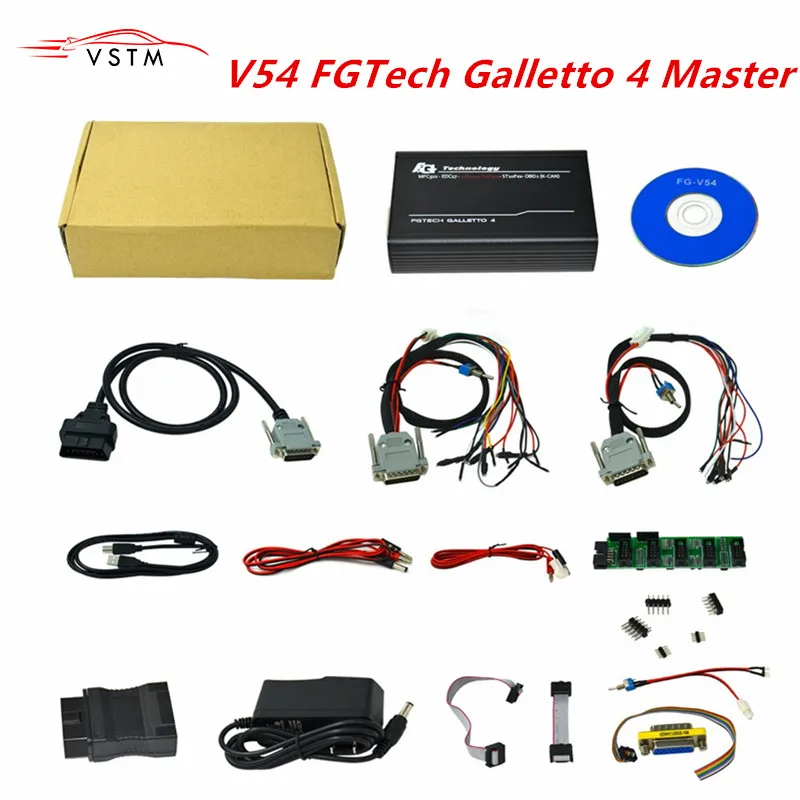V54 FGTech Galletto 4 Master BDM Tricore OBD функция FG Tech ECU программист с мульти langauge Бесплатная