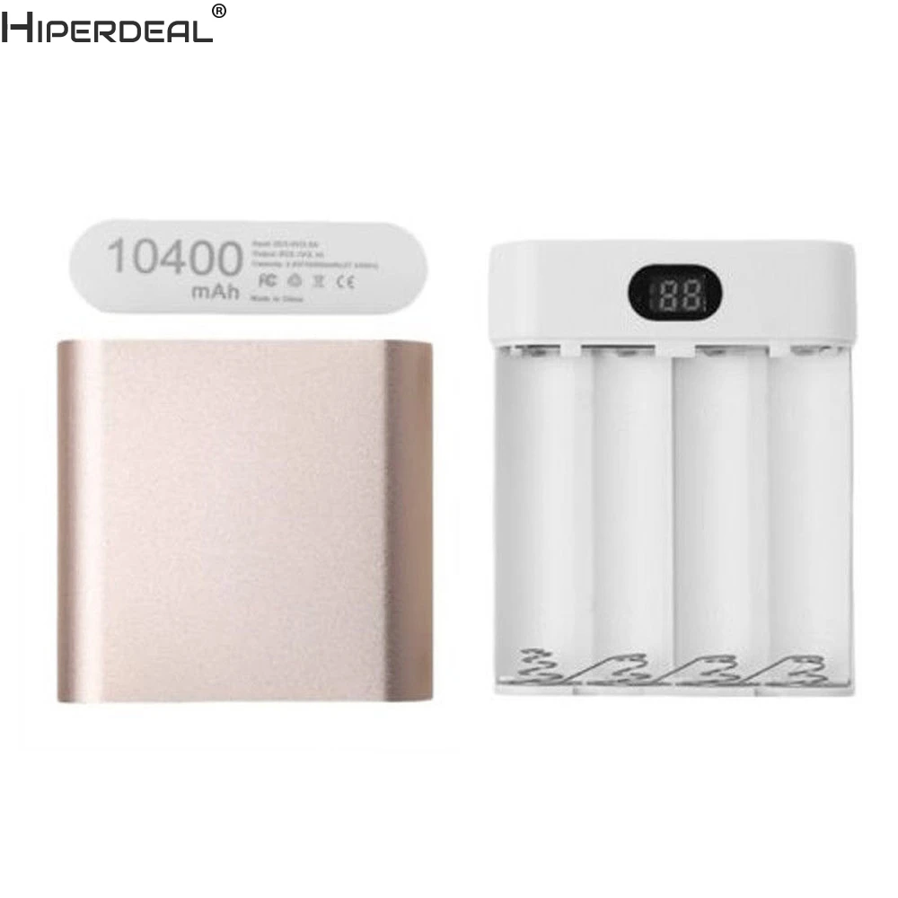 Внешний аккумулятор HIPERDEAL внешний 18650 зарядное устройство 5 В двойной USB порт 4X
