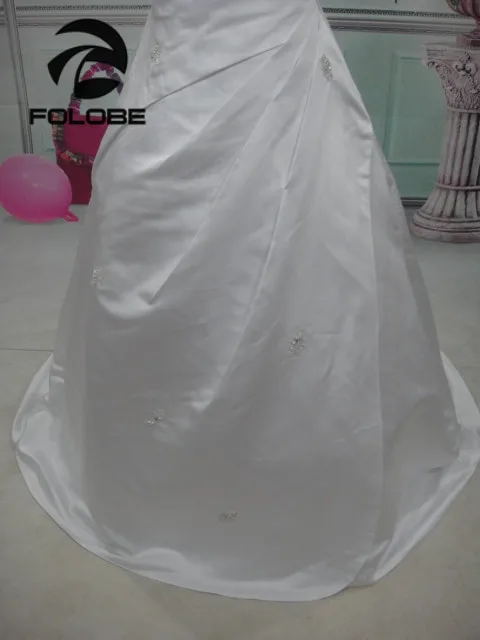 Элегантное Атласное платье без бретелек с блестками и бисером Vestidos De Novia плиссированное платье с открытой спиной А-силуэта Длинные свадебные платья Robe De Mariee свадебные платья