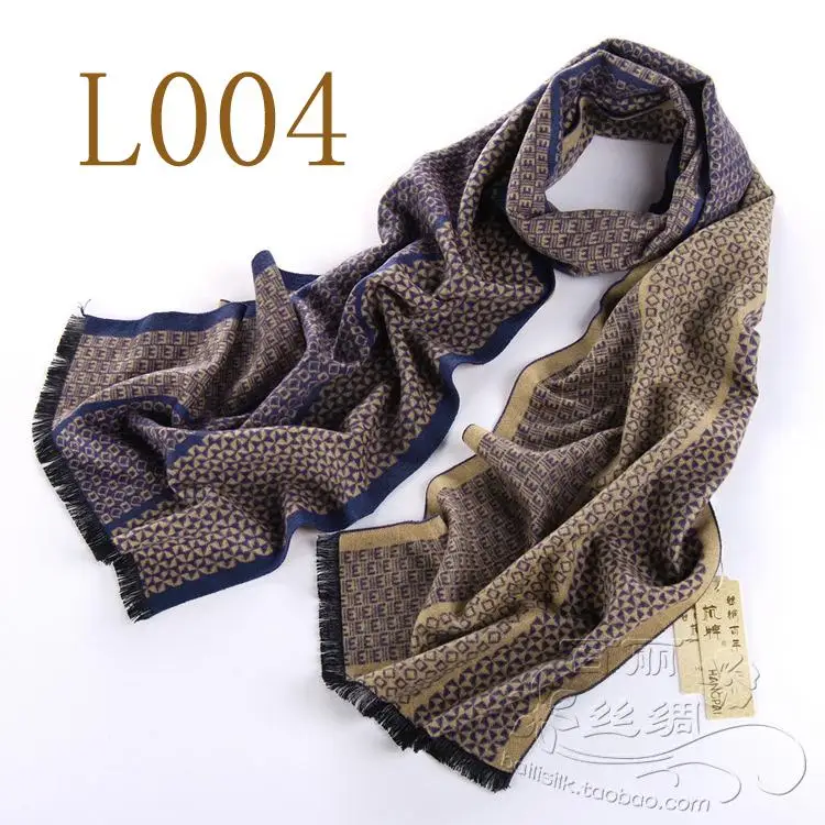 Шелк из Ханчжоу теплый и изысканный 8 шелк тутового шелкопряда мужской шарф для разогрева и шеи L003