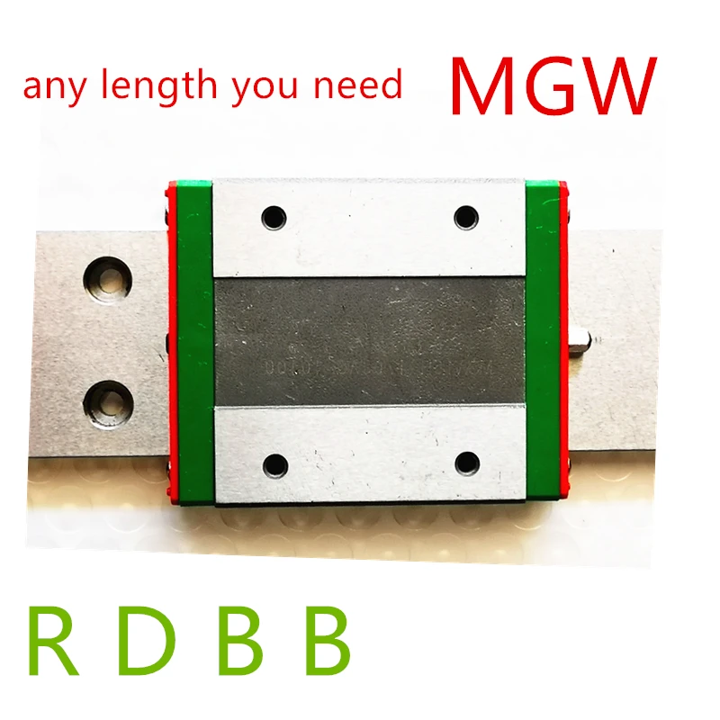 Линейная направляющая MGW15: 100 мм 150 200 250 300 350 400 450 500 линейная + MGW15H длинная или MGW15C