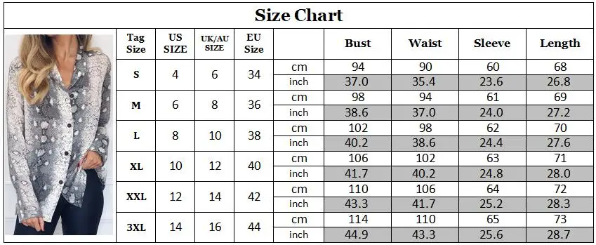 

Snake Print Blouse new Patchwork 2019 Sleeve Women Chiffon Blouse Casual Loose Top Tee Vintage Ladies Basic Shirt Plus Size
