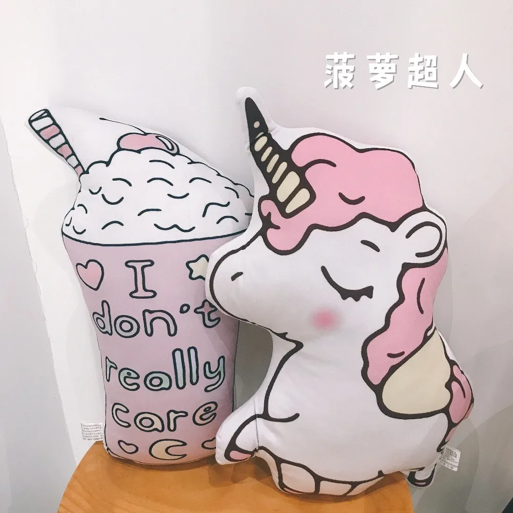 Candice guo плюшевая игрушка по мотивам мультфильма кролик Единорог кактус Подушка