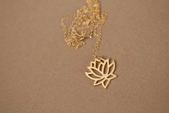 

30 PCS - big fashion necklace pure lotus pendant necklace for women