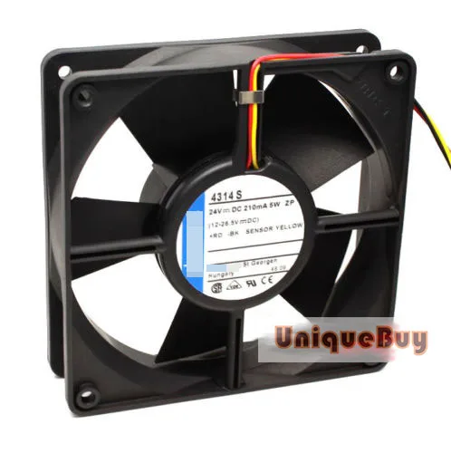 

For TYP 4314S 120*32MM 24V 5W 3-wire Double Ball Inverter Cooling Fan Processor Cooler Heatsink Fan