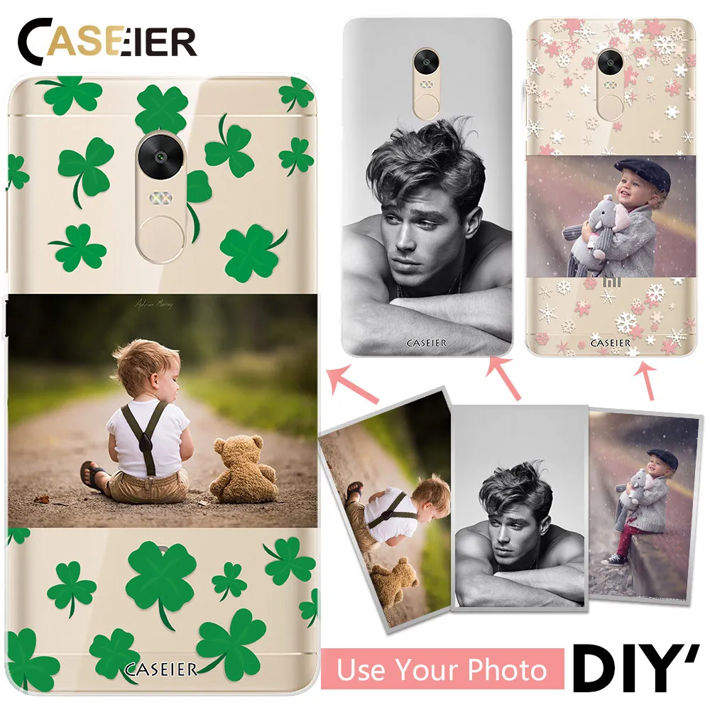 Caseier DIY уникальный чехол для телефона Xiaomi Redmi 4 4x 4A Note Mix Силиконовые ТПУ Чехлы 3 S Pro 5X