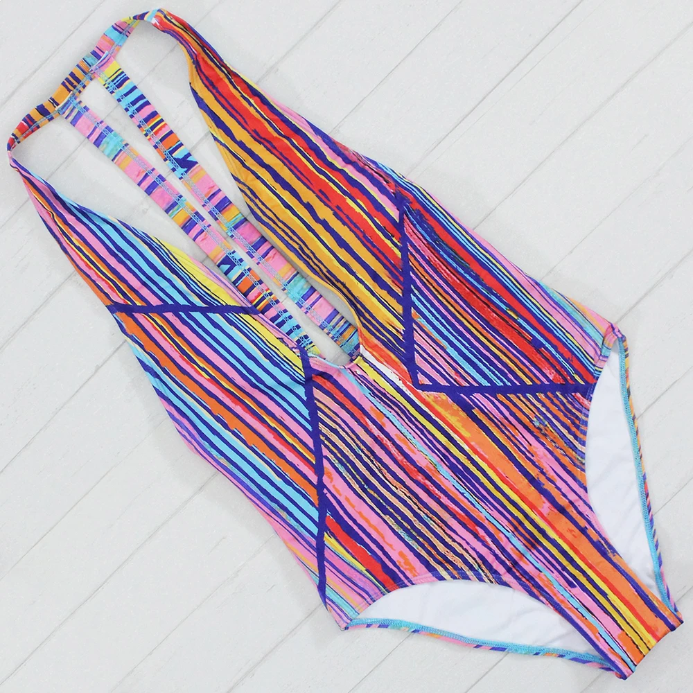 2017 Цветочный купальник женский новый цельный Бразильский бикини набор