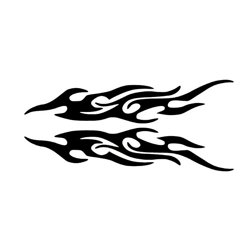 18*4CM Car Stickers Decoration FLAME Shielding Paint Scratches Decals Mirrors Black Silver CT-552 | Автомобили и мотоциклы