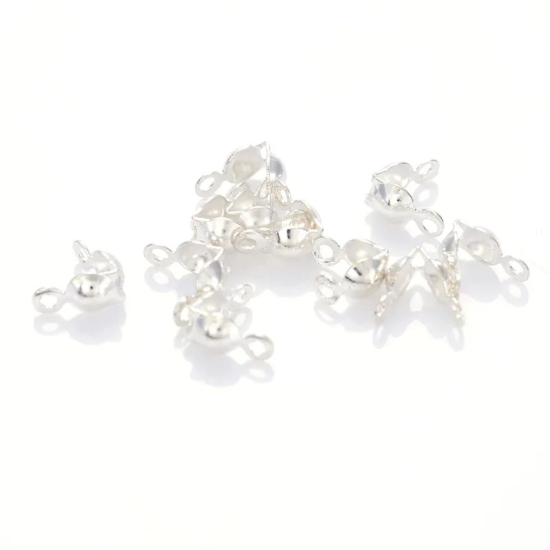 7 мм ОБЖИМНАЯ двойная петля бисер пряжки концевые Заглушки для шнура раскладка