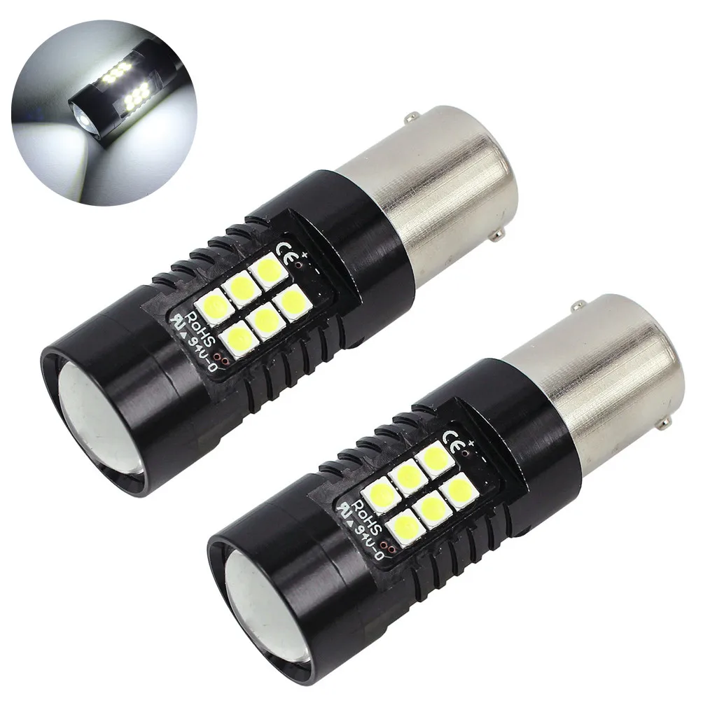 Парковочной светильник 2 шт. 6500K белый S25 3030 21 SMD СВЕТОДИОДНЫЙ Автомобильная