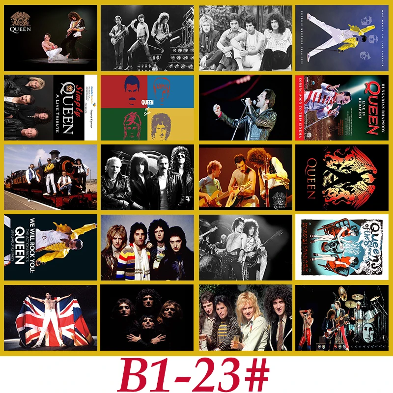 Наклейка Классическая серии B1 23 # Queen 20 шт. ПВХ наклейка Дорожный чемодан пенал