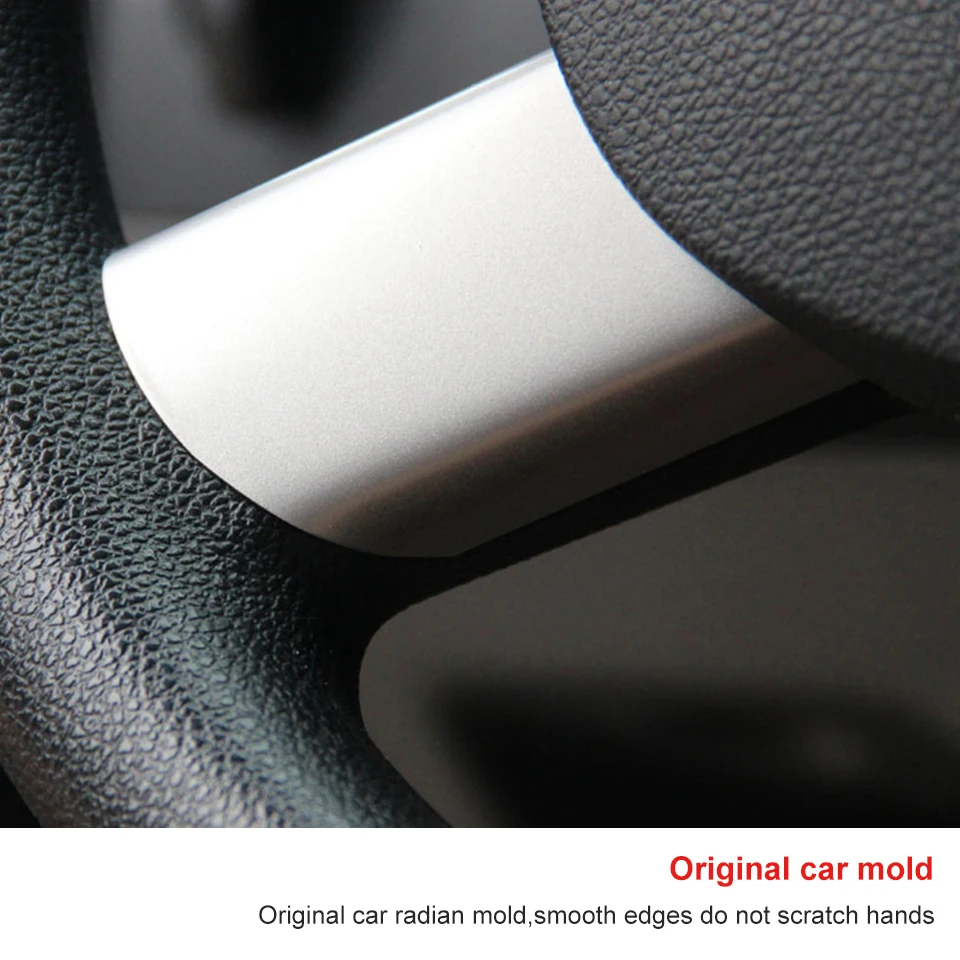 4 шт. декоративные наклейки на руль из нержавеющей стали для 2005-2011 Ford Focus 2 MK2 автомобильные аксессуары