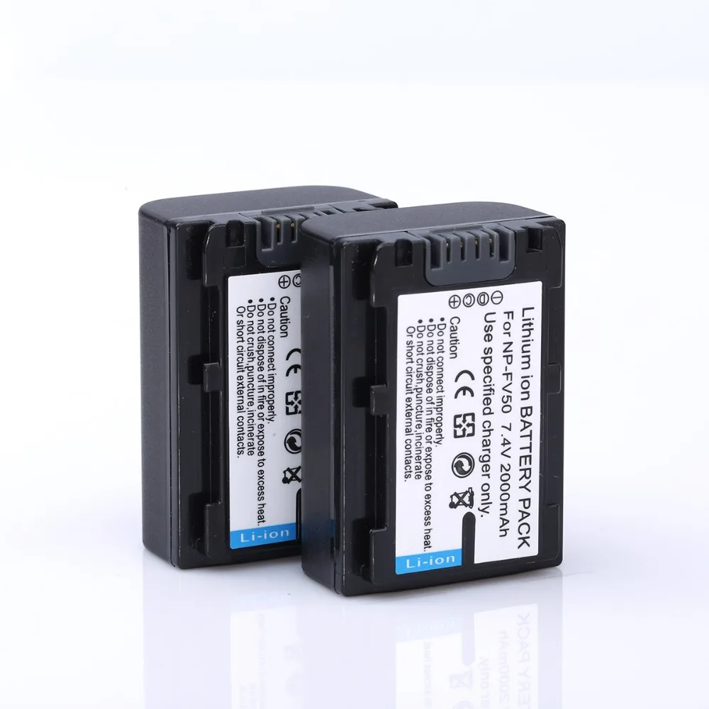 2 шт. NP FV50 Камера Батарея + Dual USB Зарядное устройство для SONY HDR CX390 290E PJ510 820E 790E 660E XR260
