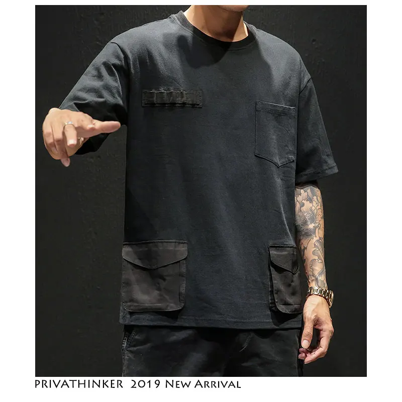 Privathinker хип хоп мужские футболки 2019 Harajuku уличные японские повседневные модные