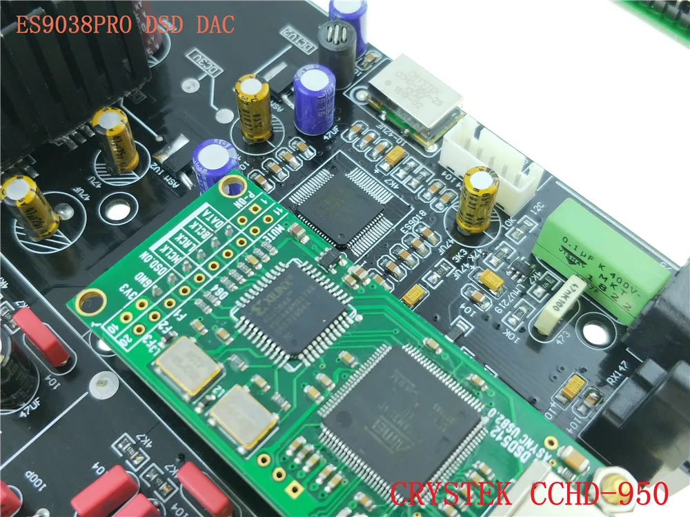 ES9038 ES9038PRO HIFI аудио DAC декодер собранная плата+ Обновление до CRYSTEK CCHD-950+ пульт дистанционного управления+ Amanero USB