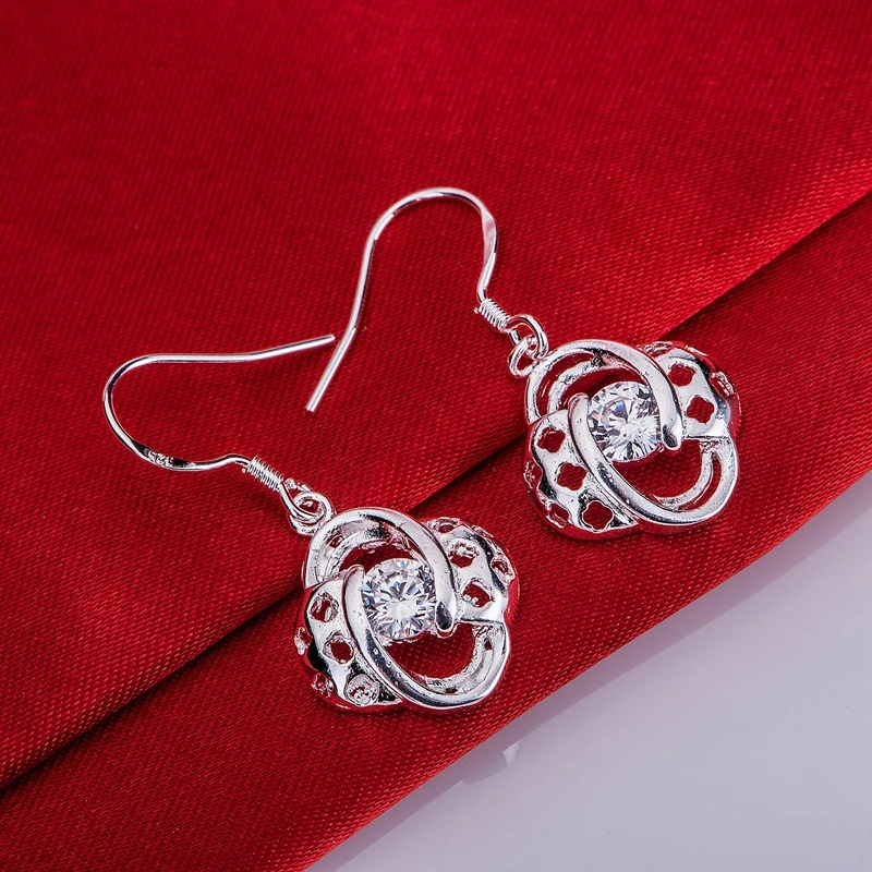 Серьги с серебряным покрытием 925 ювелирные изделия для женщин серебряные серьги