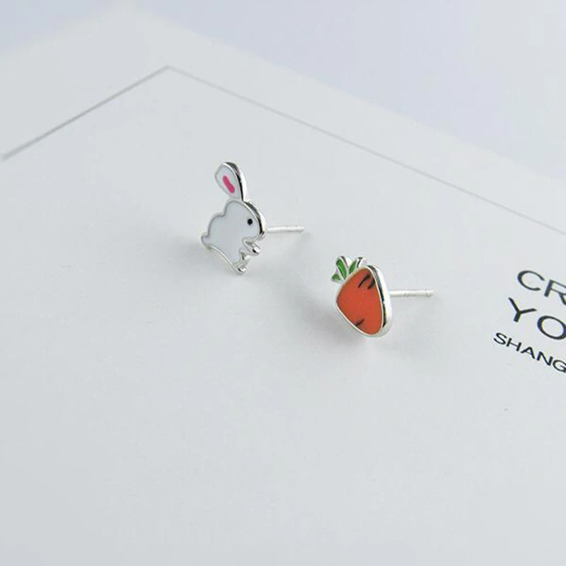 XIYANNIKE/серьги с милым кроликом из стерлингового серебра S925 пробы редиска животных