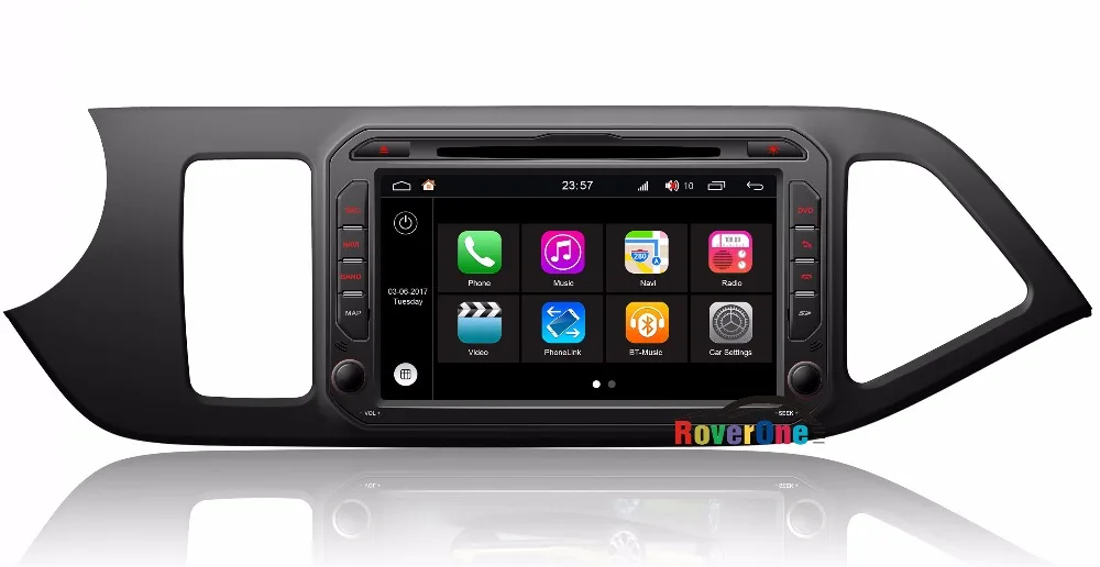 Автомагнитола с сенсорным экраном, радио, RDS, DVD, GPS-навигацией и мультимедийным проигрывателем Euro Star для Kia Morning Picanto Naza Suria.
