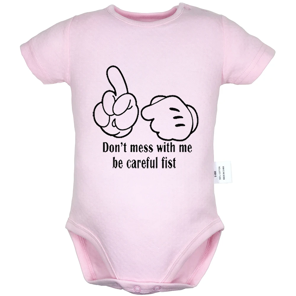 Крутая Одежда для новорожденных мальчиков и девочек с надписью Don't Mess With Me Be Close