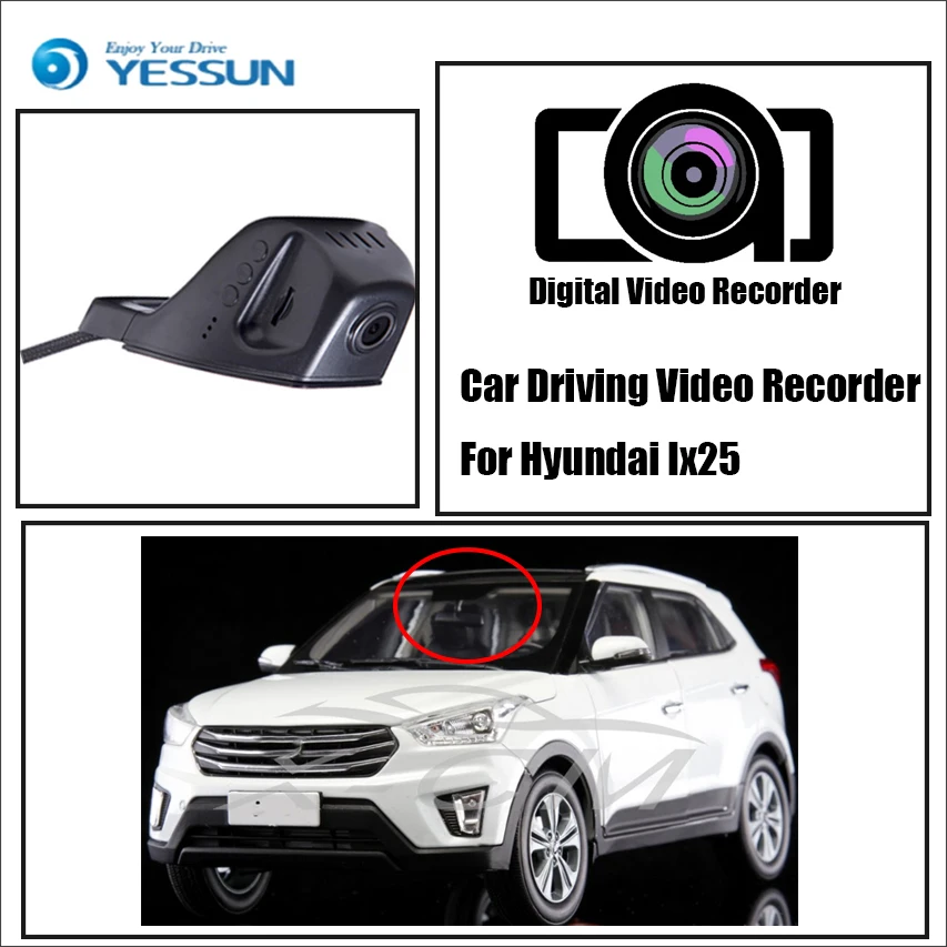 YESSUN для iPhone Android Функция управления приложением Hyundai Ix25 автомобильный передний