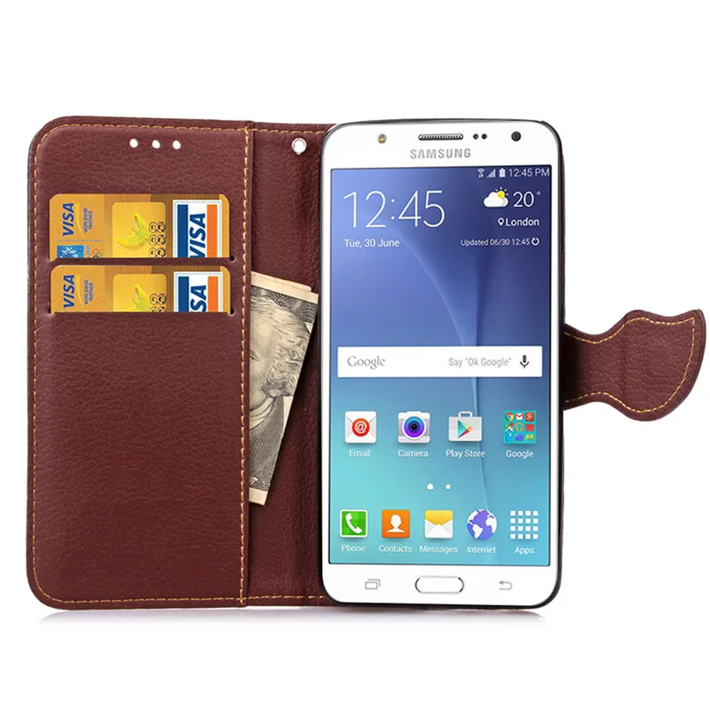 J500 кожаный откидной Чехол Кошелек с подставкой для Samsung Galaxy J5 SM J500F J500H J500M