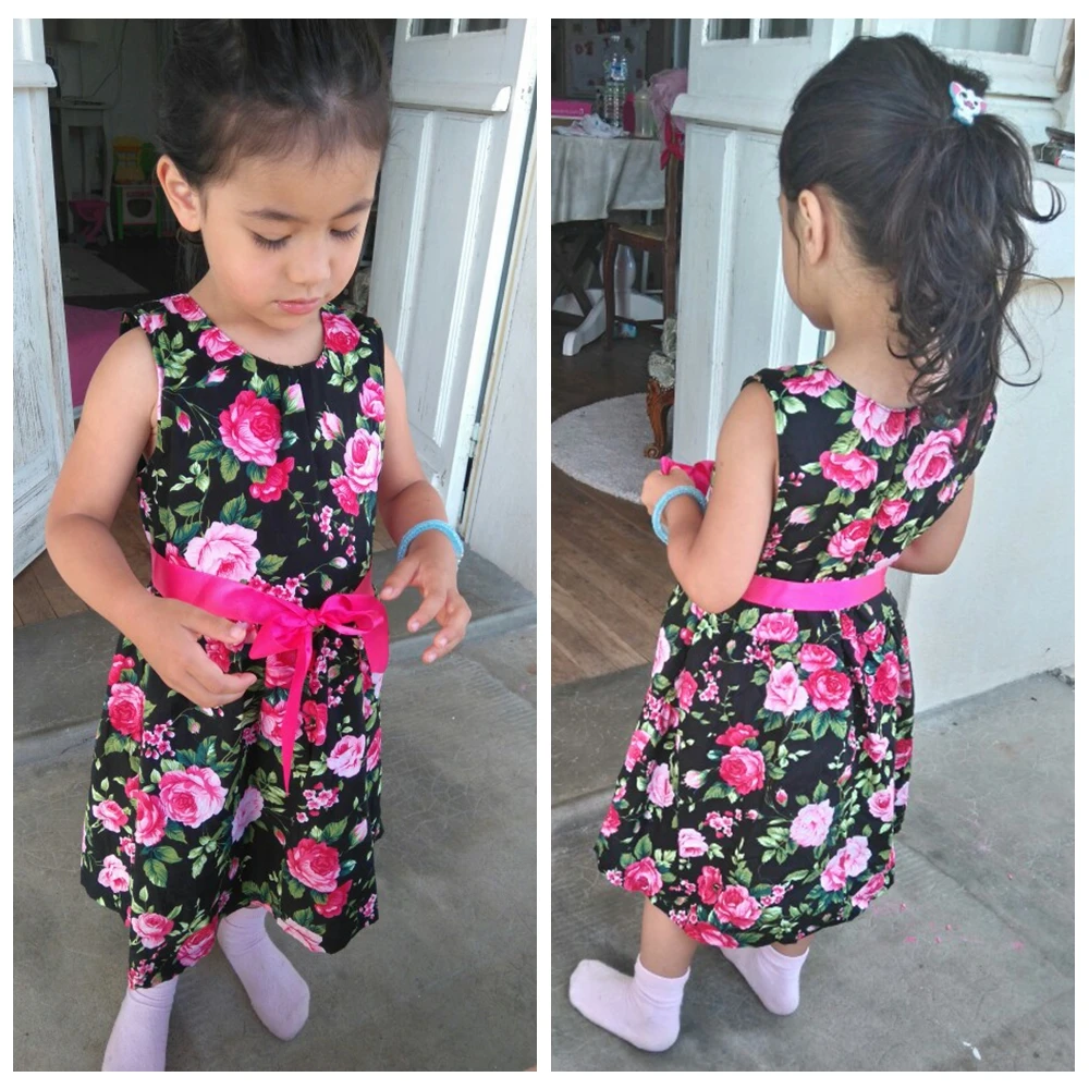 Хлопковое свадебное платье принцессы без рукавов с цветочным принтом для