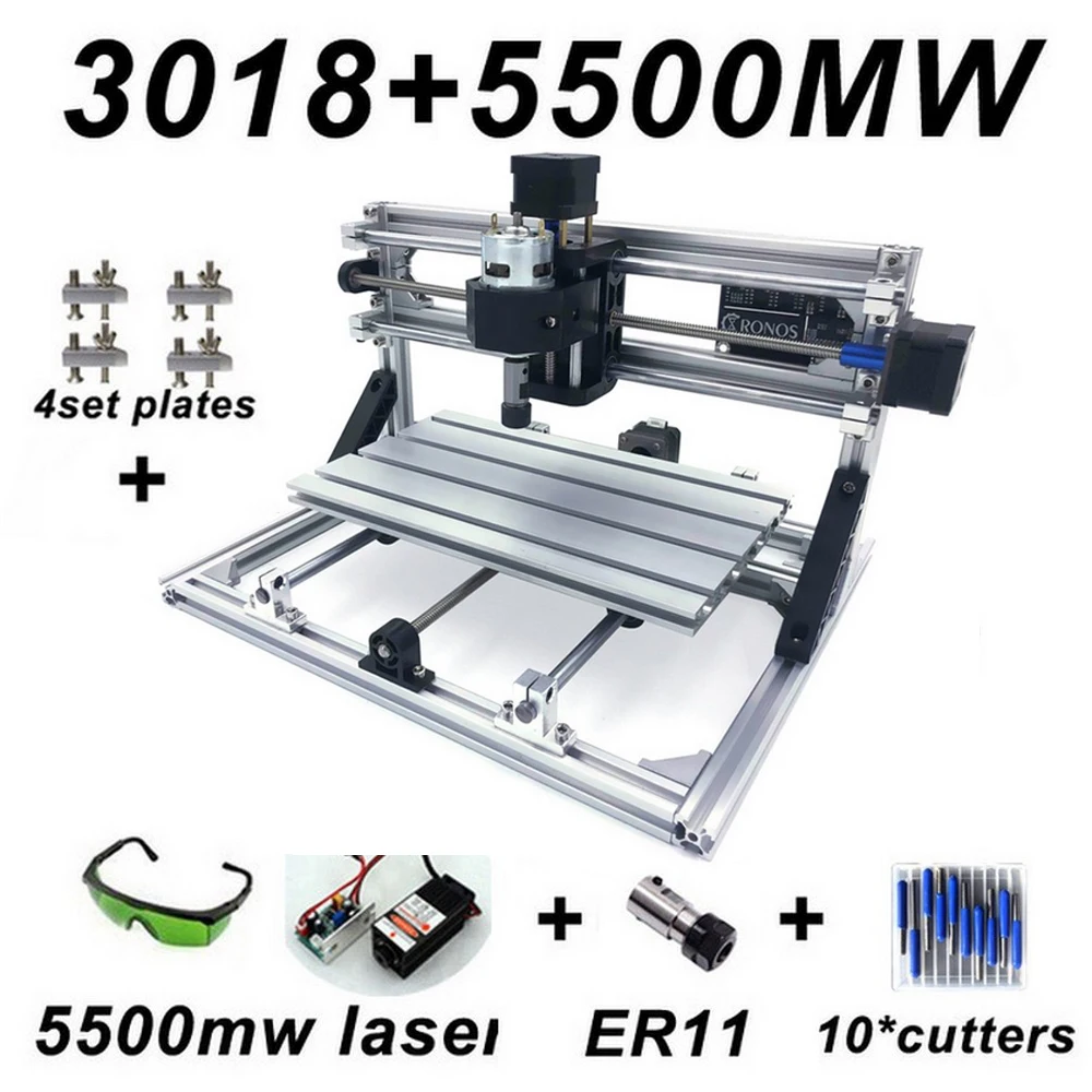 

CNC Engraving Machine Grinder Wood Router PCB Milling Machine 5500mw 2500mw 500mw PVC Wood Carving Machine DIY CNC Windows