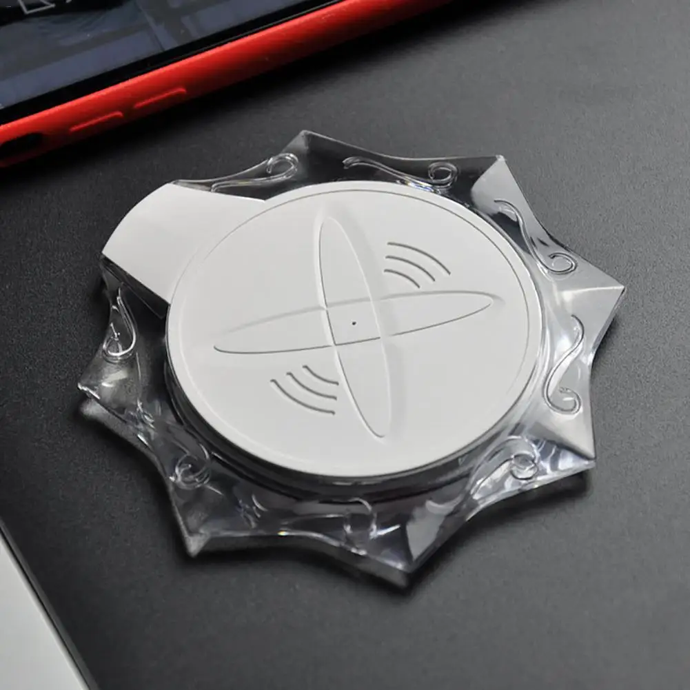 K10 кристалл USB беспроводное зарядное устройство Быстрая зарядка черный/белый Ультра тонкий беспроводной зарядный коврик для Apple Android мобильный телефон