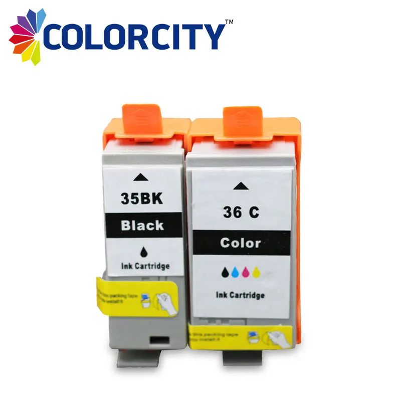 1 комплект совместимый чернильный картридж PGI 35 CLI 36 Замена для canon 35BK 36C PIXMA IP100B IP100