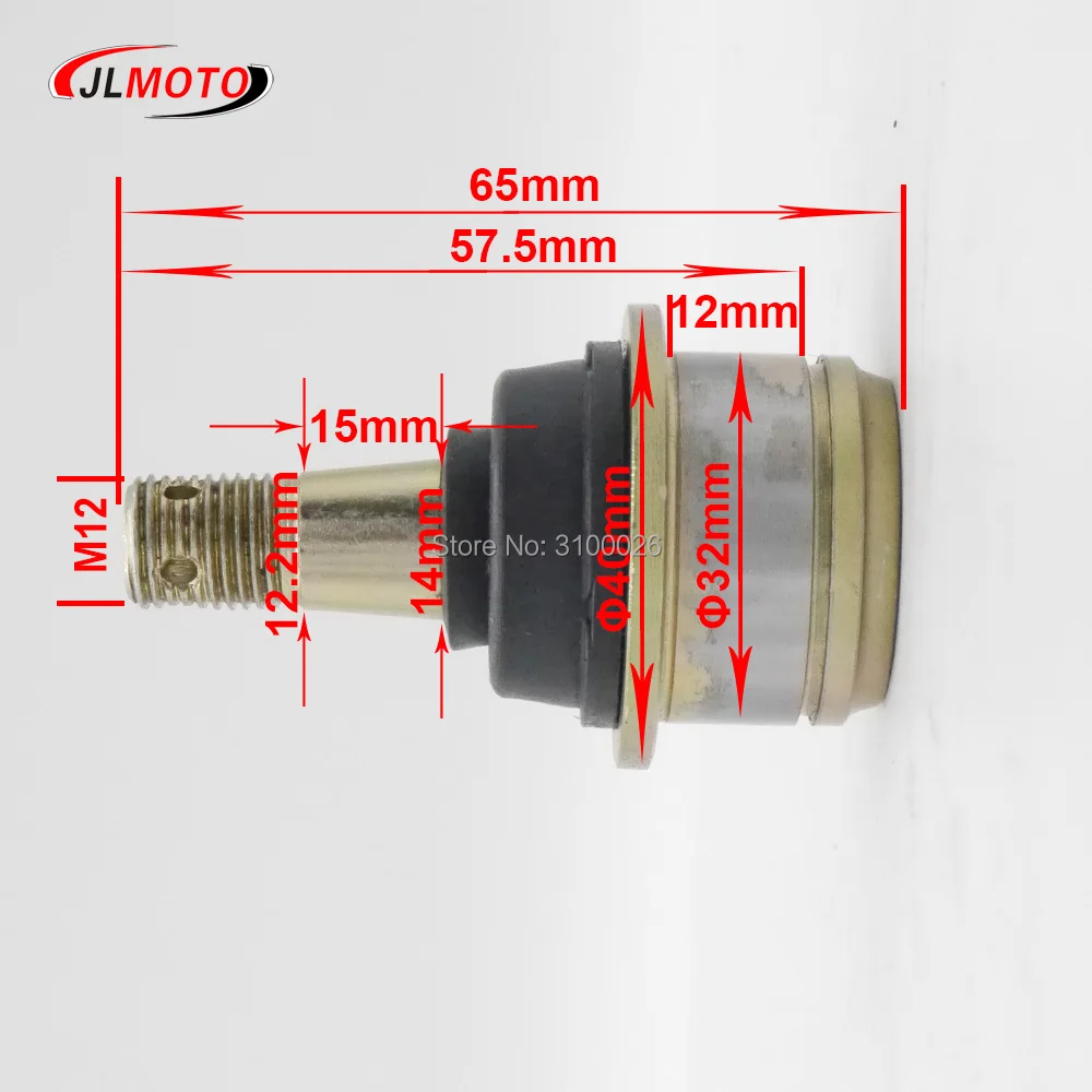 M12 32X12 мм шаровой шарнир комплект подходит для качания A-Arm Hisun 400CC 500CC 700CC 800CC QUAD ATV UTV Go Kart Багги квадроцикл запчасти