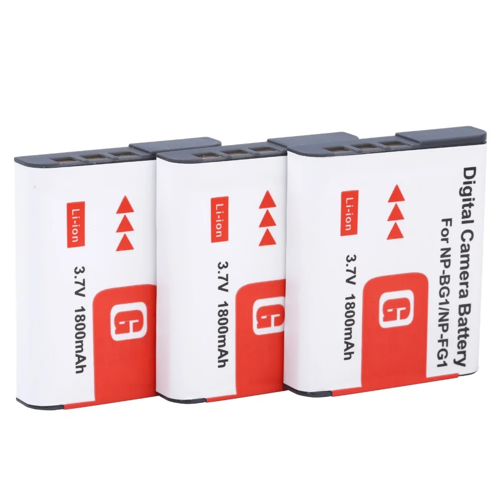 NP-BG1 1800mAh высокая емкость заменить аккумулятор и зарядное устройство для Sony |