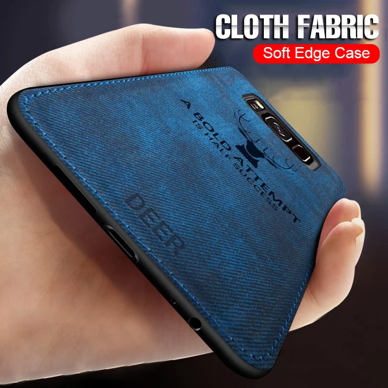 Batman Cloth Textile Phone Case For Huawei P20 Pro Deer Fabric Cover Lite Capa Ultra-thin Soft Silicone | Мобильные телефоны и