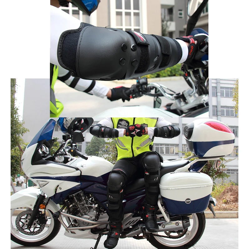 

Motorcycle Riding Knee Pads Motocross Racing Protective Gear Guards 2 Knee 2 Elbow Protection CZ