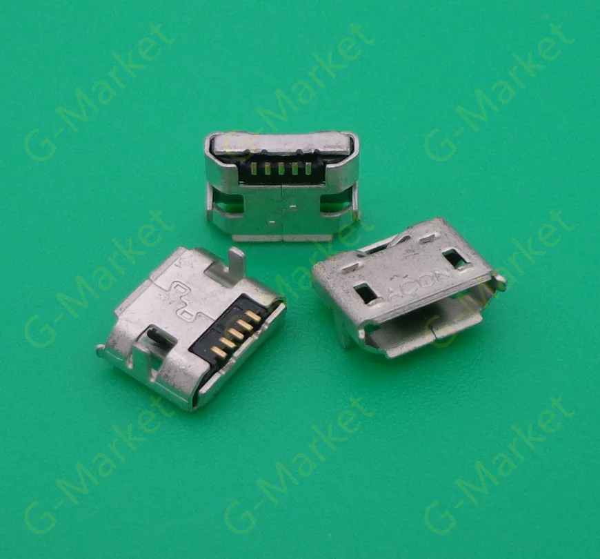 50 шт. микро USB 5pin B Тип гнездовой разъем для мобильного телефона Micro 5 pin