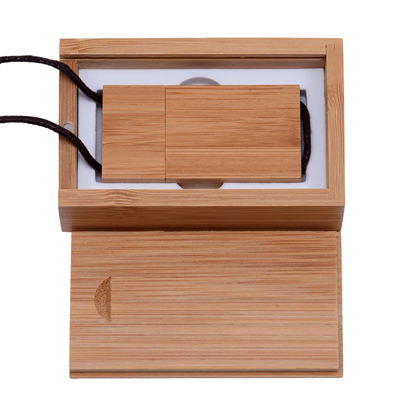 Carbonized bamboo POWERONE Nutural деревянный USB флеш-накопитель ремешок деревянная Флешка 8 ГБ 16 ГБ 32 ГБ флеш-накопитель карта памяти U диск логотип клиента - Цвет: Carbonized bamboo