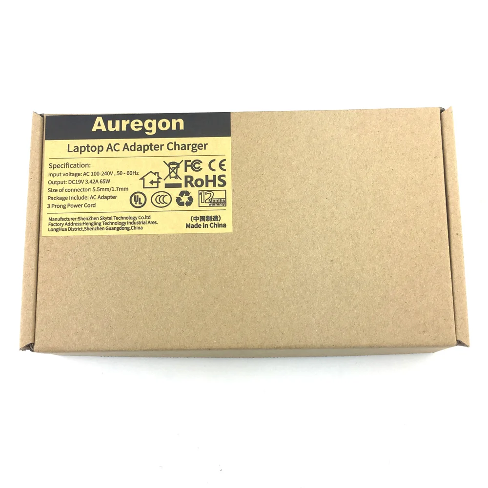 Подлинная оригинальная 65 Вт AC адаптер Зарядное устройство источник питания для