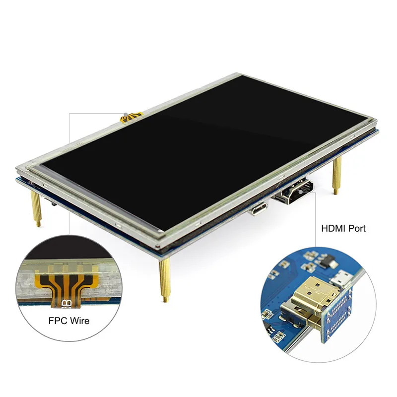 Elecrow 5 дюймов HDMI lcd сенсорный экран Raspberry Pi 3 дисплей HD Интерфейс 800x480 5 дюймов RPI TFT монитор для Raspberry Pi 3 2B B