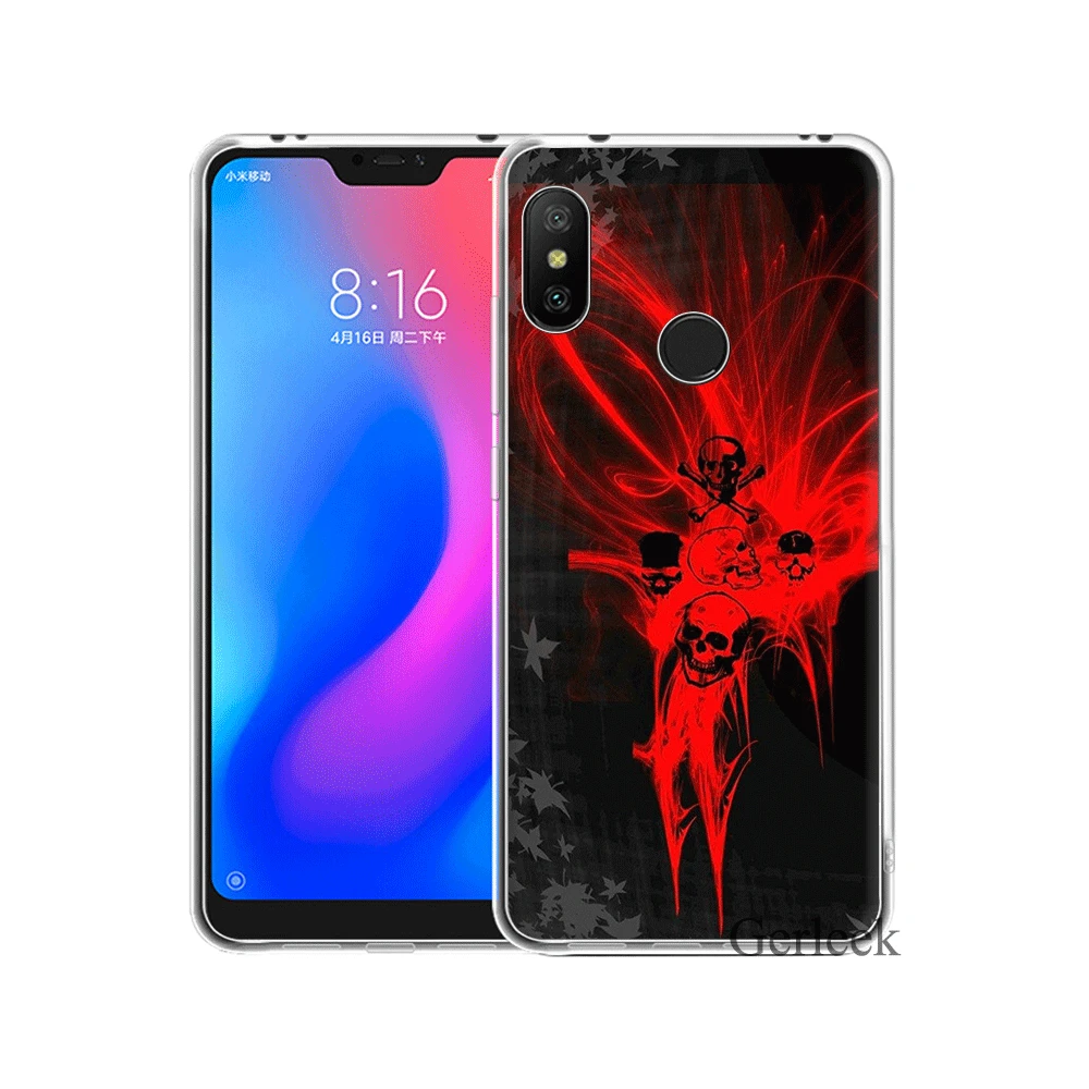 Phone Case for Xiaomi Redmi 4A 4X 5 5A 6 6A 7 7A 8A S2 GO K20 Pro Cover Death Skull Shell | Мобильные телефоны и