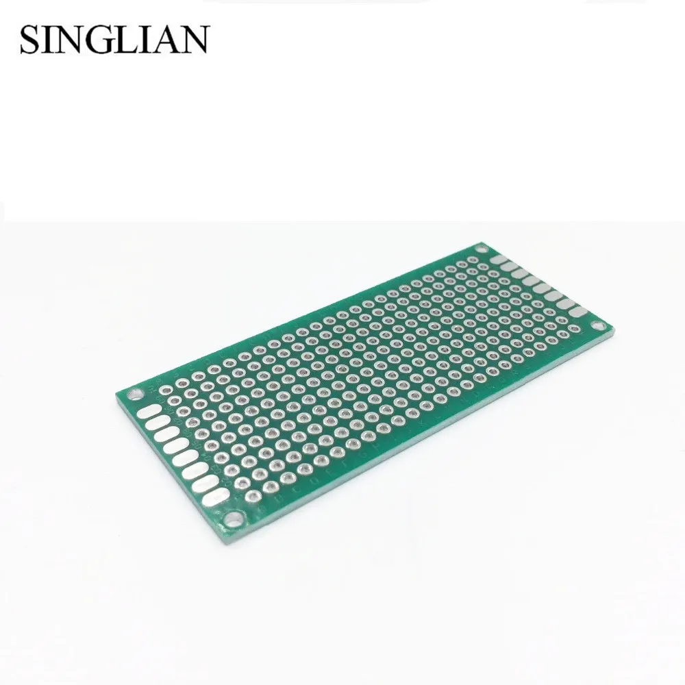 20 шт./лот 5x7 4x6 3x7 2x8 см двухсторонний медный Прототип PCB универсальная плата