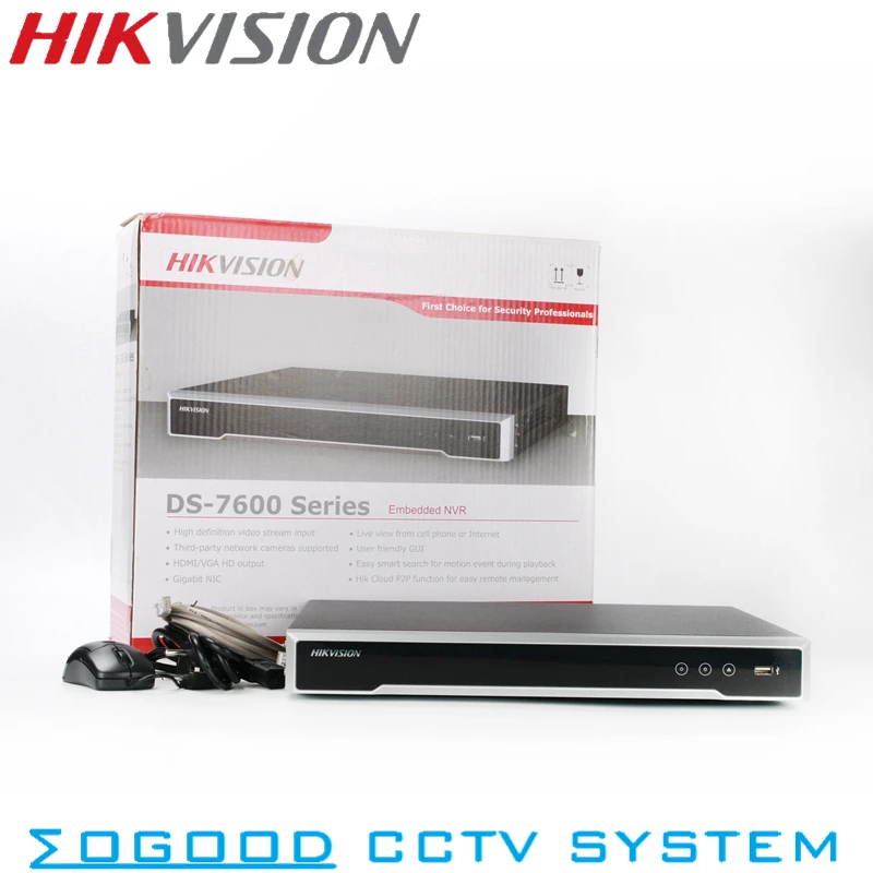 Hikvision оригинальная международная версия DS-7608NI-K2/8 P NVR 8CH 8MP, 5MP, 2MP ip-камера CCTV NVR Поддержка ezviz ONVIF, PoE, коммутатор