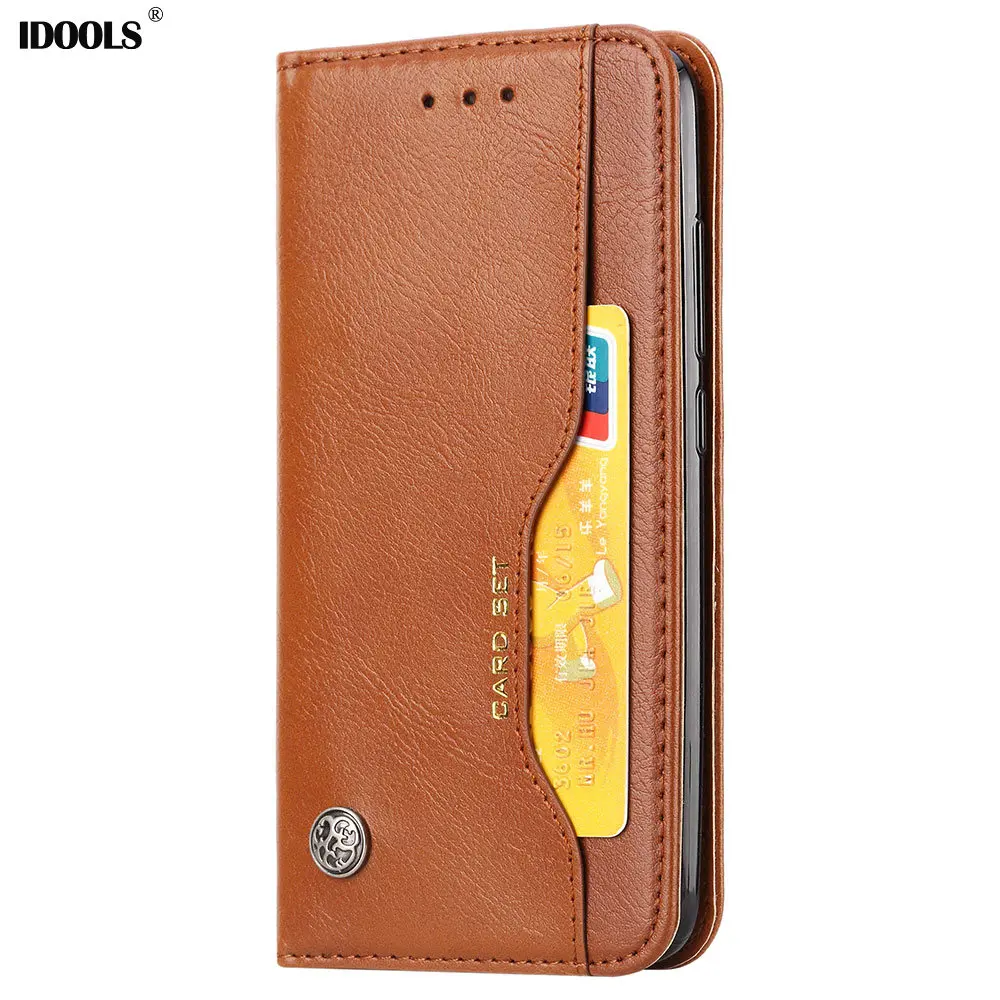 Чехол бумажник IDOOLS для Xiaomi Redmi 6A чехол книжка из искусственной кожи с подставкой