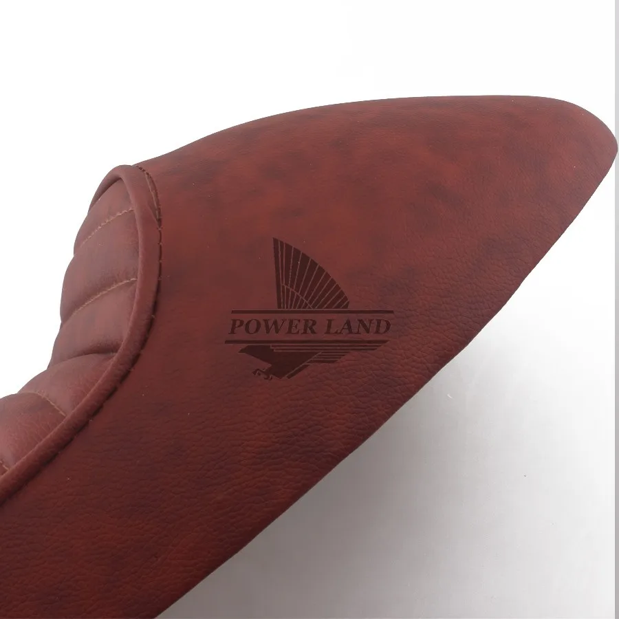 Универсальное коричневое Ретро винтажное седло для мотоцикла Hump Cafe Racer Seat