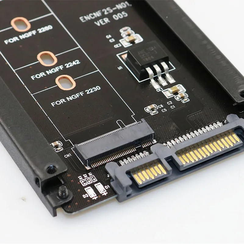 6 ГБ/сек. металлический чехол B + M ключ M.2 NGFF SSD до 2 5 SATA разъем питания адаптер карта