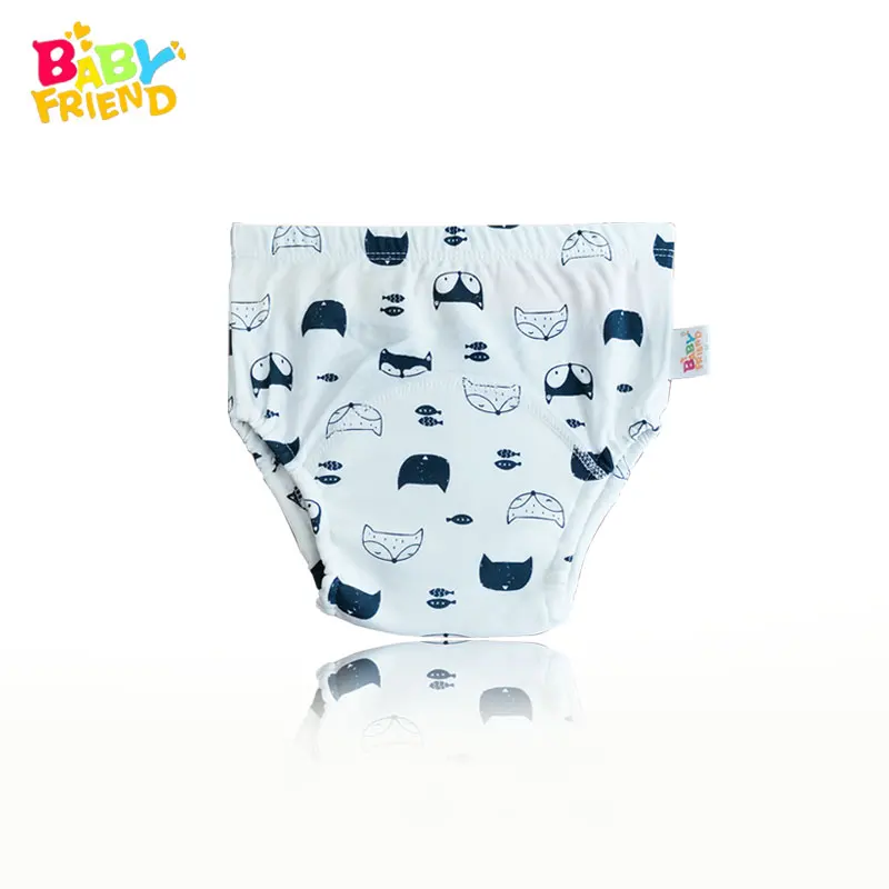 Babyfriend/1 шт.; Новинка; милые детские штаны с принтом в виде героев мультфильмов для малышей; детские спортивные штаны; тканевые подгузники; нижнее белье для унитаза