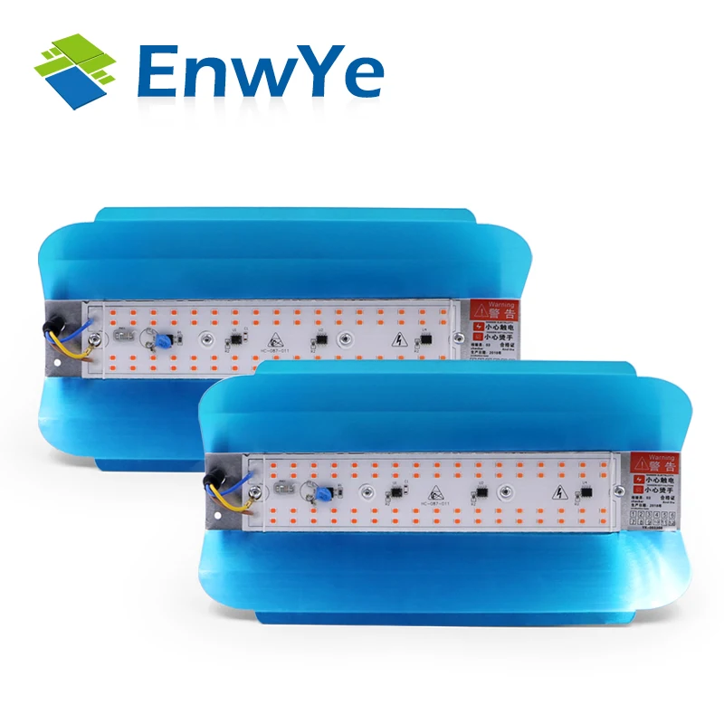 EnwYe 50 Вт лампа для роста растений светодиодный Grow светильник Фито простой потолочные светильник 220V для завод теплицы гидропоники
