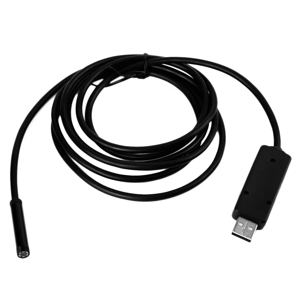 1 шт. usb микроскоп 2 м 7 мм 6 светодиодный Водонепроницаемый эндоскоп бороскоп