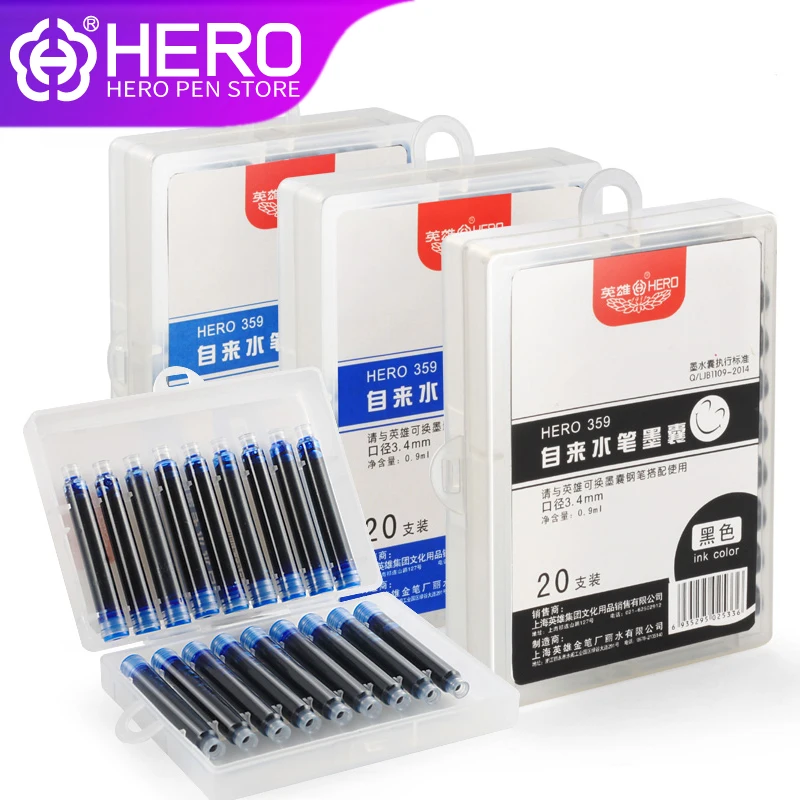 Hero заправки универсальный дизайн Длина для hero Pen 359 высокое качество одноразовые
