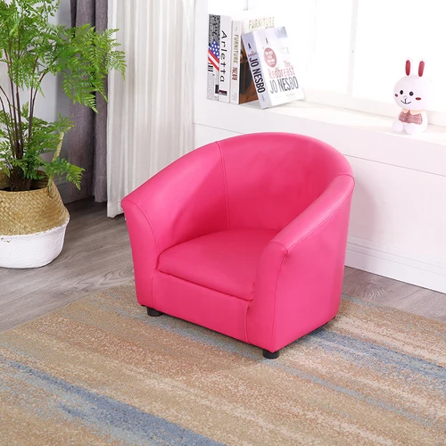 Rose red Sofa Детский диван детский мини-ленивый диван стул одиночный прекрасный стул для девочки, детский диван для детского сада - Цвет: Rose red Sofa