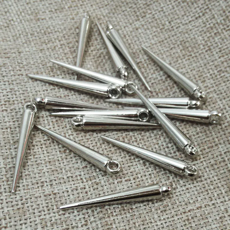 Пришивная фурнитура для подвесок с заклепками в форме пули акриловые бусины