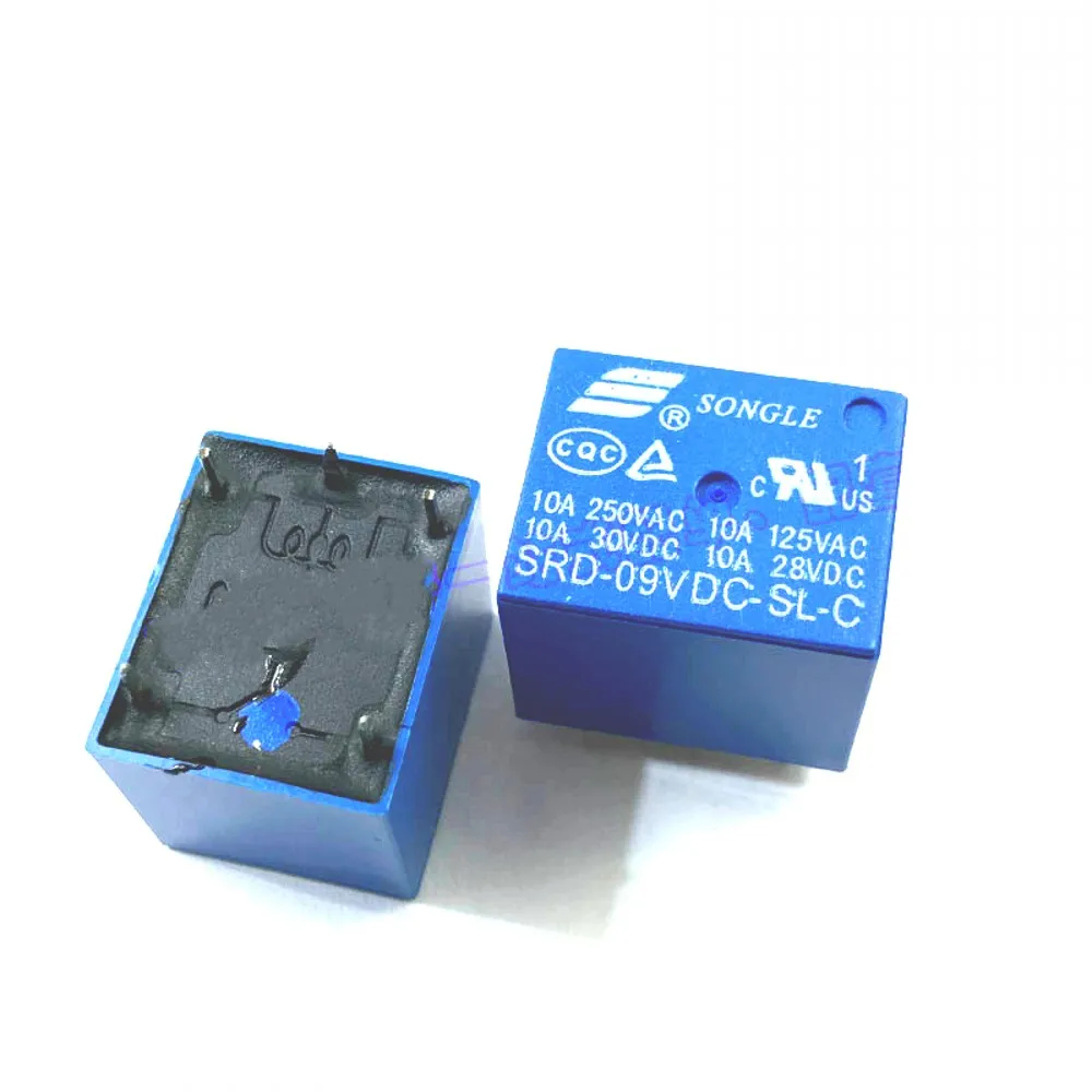 Фото Реле SRD-03VDC-SL-C SRD-05VDC-SL-C SRD-09VDC-SL-C SRD-12VDC-SL-C 3V 5V 9V 12V 10A 250VAC 5PIN Реле мощности PCB Тип T73 50 шт. №5